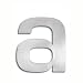 Brushed Stainless Steel House Marker "a" (Stainless Steel) (3.6"H)