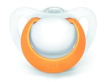 NUK Genius Silicone BPA Free Pacifier, 18 Months , 1 Pack, Colors May Vary
From NUK
