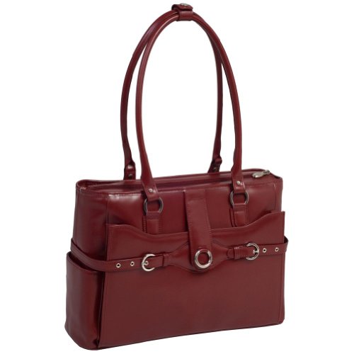 McKleinUSA WILLOW SPRINGS 96566 Red Leather Ladies' Briefcase