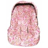 Pink Paisley Infant Car Seat Cover