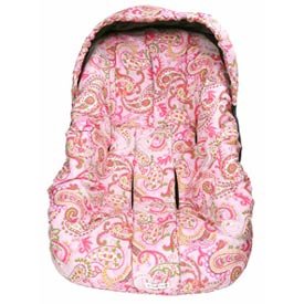 Pink Paisley Toddler Car Seat Cover