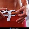 Body Fat Tester Kit: Includes Caliper, Instructions and Measuring Chart