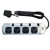 Omega Surge Protected 4 Gang 2M Extension Lead With Switch