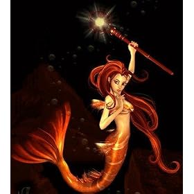 FIRE MERMAID CROSS STITCH CHART