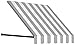 Awntech 10-Feet Santa Fe Twisted Rope Arm Window/Entry Awning, 44-Inch Height by 24-Inch Diameter, Gray/White