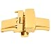 Deployment Buckle Stainless Steel Gold Plated Butterfly 24mm