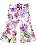 Baby Nay Brush Floral Flare Pants w/ Buckle