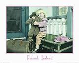 IMAGE OF Friends Indeed MUSEUM WRAP CANVAS Print With Added Heavy BRUSHSTROKES Kathy Klammer 20x16