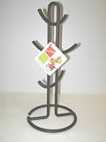 Black MUG HOLDER tree 6 Coffee Cup Stand Kitchen NEW