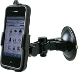 mumbi KFZ Halterung iPhone 4 Autohalterung passt MIT Bumper in die Halterung / VibrationsFREI / 90° QUERBetrieb möglich