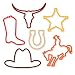 Silly Bandz Shaped Rubber Bands 24Pack Western Shapes