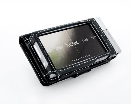 Tuff-Luv Classic Leather Case Cover for iriver Spinn - Black