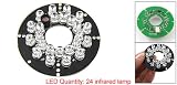 Gino 2 1/8" Round Board 24 IR LED Lamp for CCTV Security Camera
