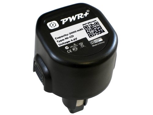 Pwr+® 9.6v 2000mah Battery for Dewalt Dw9061 Dw9062 De9036 De9062 Dw9614 Dw050 Dw050k Dw902 Dw926k Dw926k-2 Dw955 Dw955k Dw955k-2