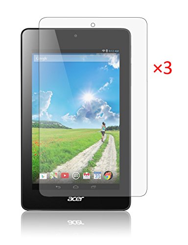 FanTEK Acer Iconia One 7 B1-730HD B1-730 HD 7-Inch Screen Protector - 3 Pack Matte Finish Anti-Glare Anti-Fingerprint Anti-Gloss Cover Shield