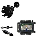Garmin Nuvi 765T Flexible Auto Windshield Holder with Car Charger - Uses Gomadic TipExchange