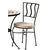 Alfresco Home 21-0792 S-Bistro Chair with Cushion