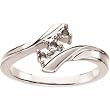 14K White Gold Mother's Ring - 3 Gemstone -- YOU CHOOSE THE COLORS!