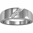 Platinum Diamond Wedding Band Duo - Lady's Ring
