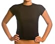 Women's UV Rash Guard Shirt - Cap Sleeved Black