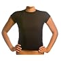 Beach Depot UPF 50+ Women's Cap Sleeve Rash Guard Shirt - Black