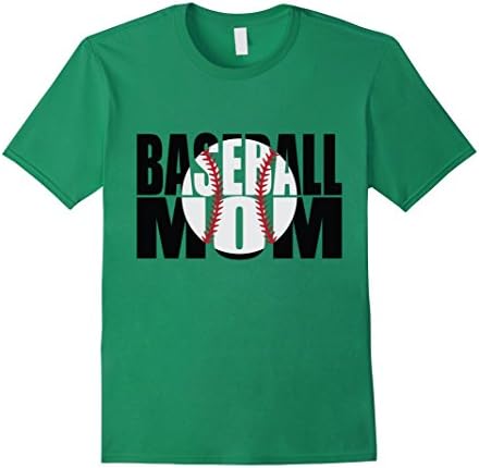 Men's Baseball Mom T-Shirt Medium Kelly Green