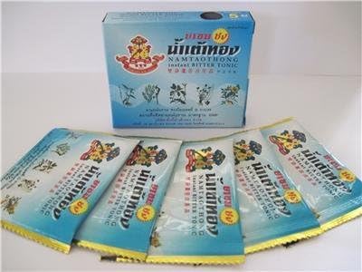 Namtaothong Heart-burn and Thirst Quencher Relief Instant Bitter Tea Herbal Tea 3g X 100pcs By Thaidd