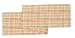 April Cornell Ribbed Table runner, Sunrise Plaid Coral