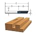 BOSCH 85264M 1/2-Inch Diameter 2-Inch Cut Carbide Tipped Single Flute Straight Router Bit 1/2-Inch Shank