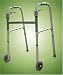 DELUXE NEW ASM ULTRALIGHT PADDLE FOLDING ROLLING WALKER// 2X3" Wheels// Adjustable Height// HEAVY DUTY// Indoor &amp; Outdoor//300lb. Capacity