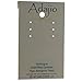 Adajio Beaded 3 Layer Lightweight Hand Painted Lake Blue Necktie Shaped Etched Dangle Earrings