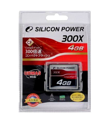 SILICONPOWER 300�{��CF�J�[�h 4GB SP004GBCFC300V10