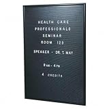 message board with letters, 24