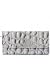 Slate Crocodile Design Flap Purse