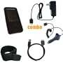 6 Piece Value Combo Accessory Bundle Kit: Black Silicone Skin Case Cover + Ca...