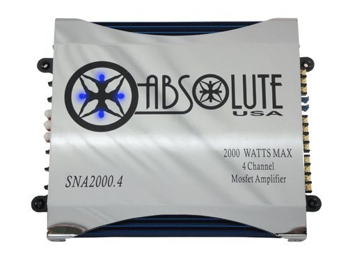 Absolute SNA-2000.4 2000W Max, 4-Channel Synergy Series Mosfet Amplifier (SNA2000.4)