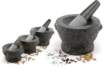 Large 8" Granite Mortar & Pestle Great Kitchen Tool Gift