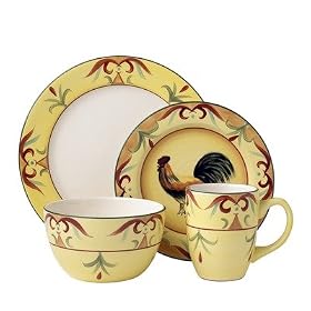 Buy Everyday Tuscan Rooster 16 Piece Dinnerware Set