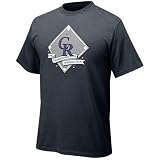 Nike Colorado Rockies Black Heather Heritage Diamond T-shirt at Nike