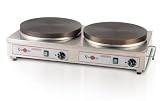 Eurodib CECIJ4 Commercial Electric Double Crepe Griddle
