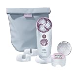 Braun Silk-épil 7 7961 - Depiladora con cabezal exfoliante Skin Spa resistente al agua (incluye 6 accesorios)