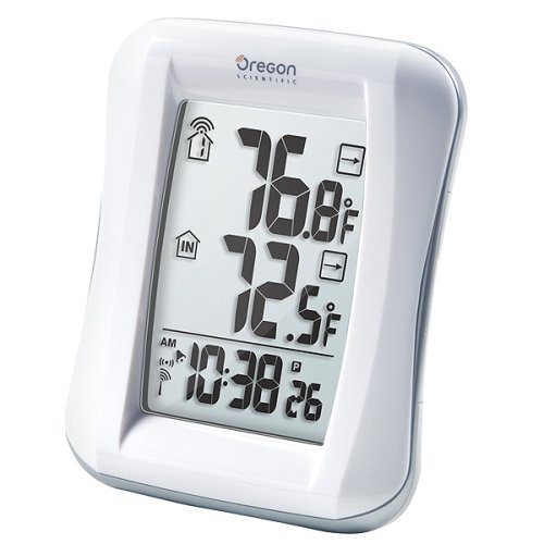 Childrens Toyshop  Outdoor Living : Oregon Scientific RMR682A Wireless Indoor/Outdoor Thermometer with Self-Setting Atomic Clock