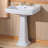 IMAGE OF Cheviot 404W-26-8 Classic Pedestal Sink, White