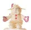 Aurora LAMB CHOP 3" PLUSH W/ PINK KEYCHAIN Clip-On
