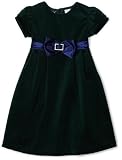 So La Vita Girls 2-6X Velvet Dress with Sash
