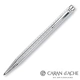Caran D'ache Ecridor Chevron Silver Plated Ballpoint Pen - CA-890286