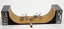 Tech Deck Skatepark Rampe Half Pipe mit Fingerboard + 2 ONO BMX Fingerbike