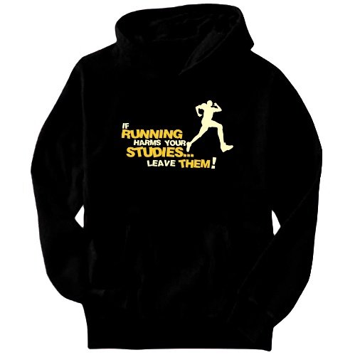 If Running Harms Your Studies... Leave Them! Mens Hoodie 