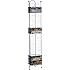 Atlantic 63712035 Nestable 52 DVD/BluRay Games Tower - Gunmetal