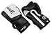 Pro Leder Boxhandschuhe Fighter schwarz / weiß, 14 Unzen (OZ)